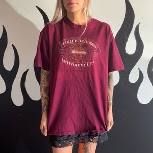 Harley-Davidson Maroon Men's T-Shirt